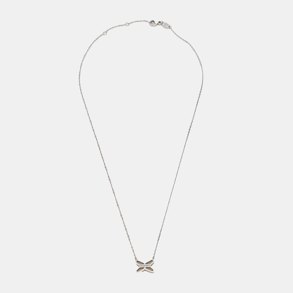 Jeux De Liens 18k White Gold Silver Necklace