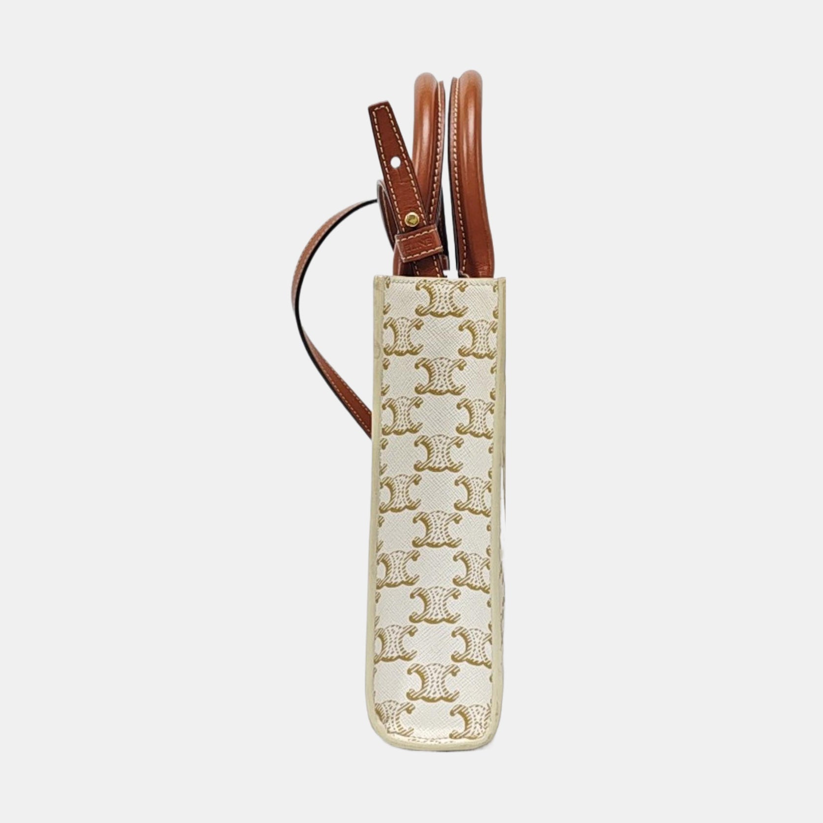 CABAS CELINE Mini Coated Canvas White