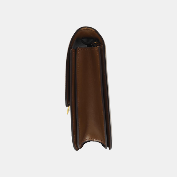 CLASSIC BOX Medium Calfskin Brown