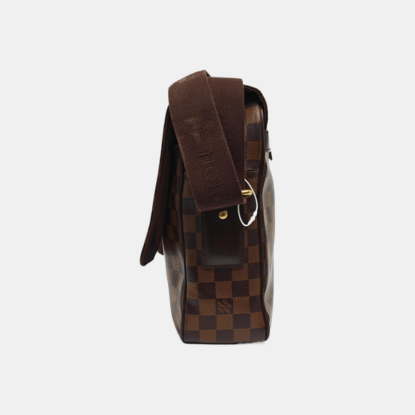 SHELTON MM Damier Ebene Coated Canvas Brown