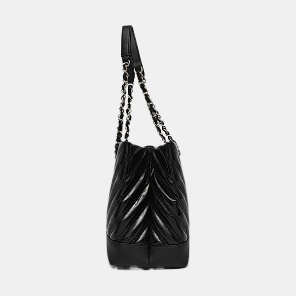 Chevron Calfskin Black