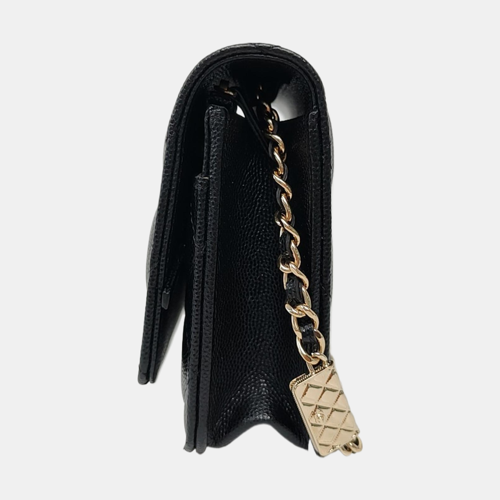 WOC Quilted Grained Calfskin Black
