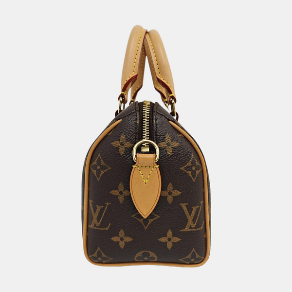 SPEEDY 20 Monogram Coated Canvas Brown