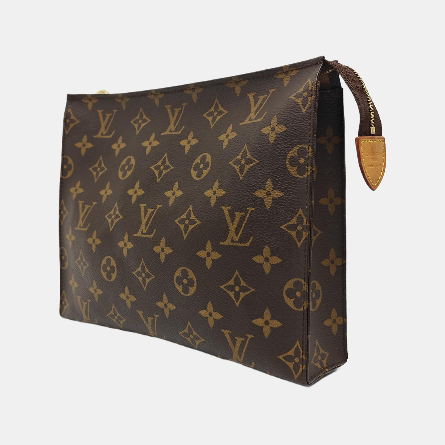 TOILET POCKET 26 Monogram Coated Canvas Brown