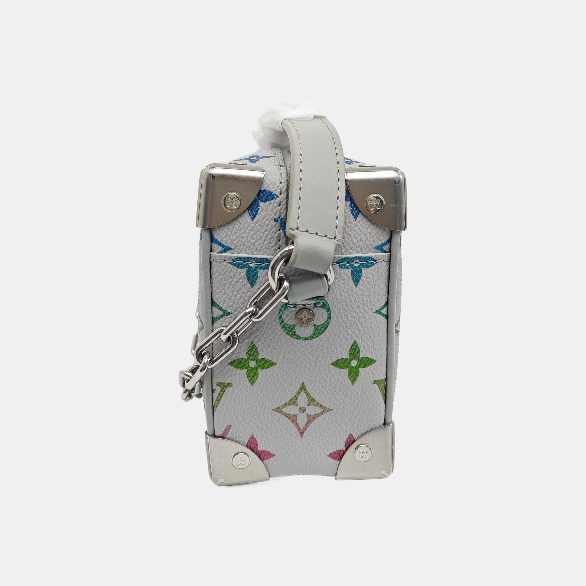 SOFT TRUNK Mini Monogram Coated Canvas White