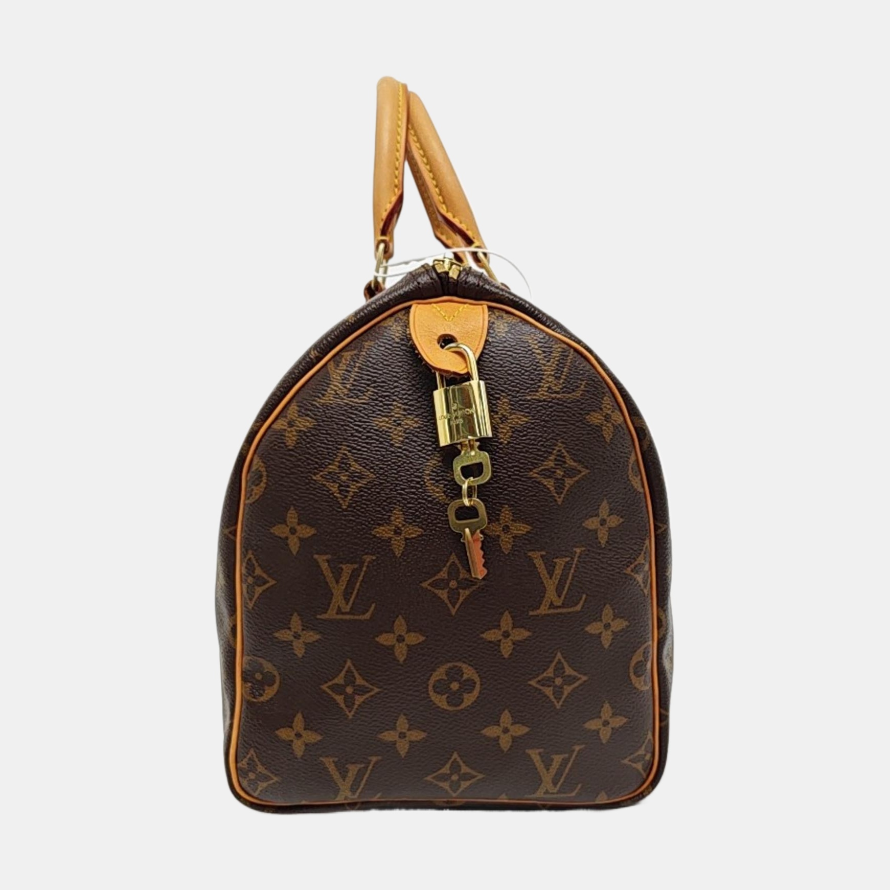 SPEEDY 30 Monogram Coated Canvas Brown