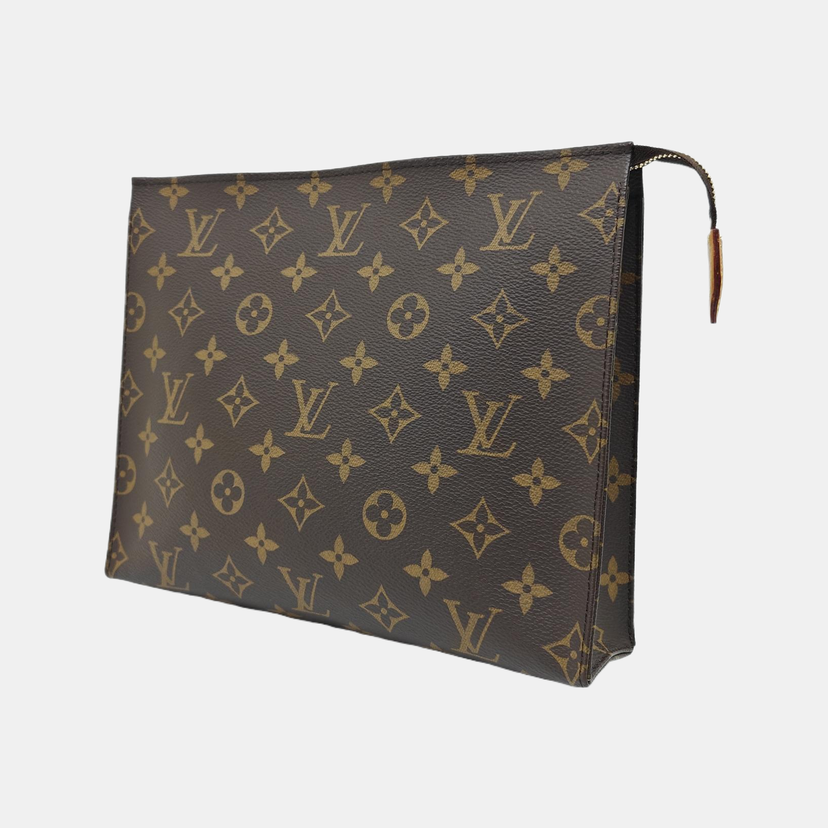 TOILET POCKET 26 Monogram Coated Canvas Brown