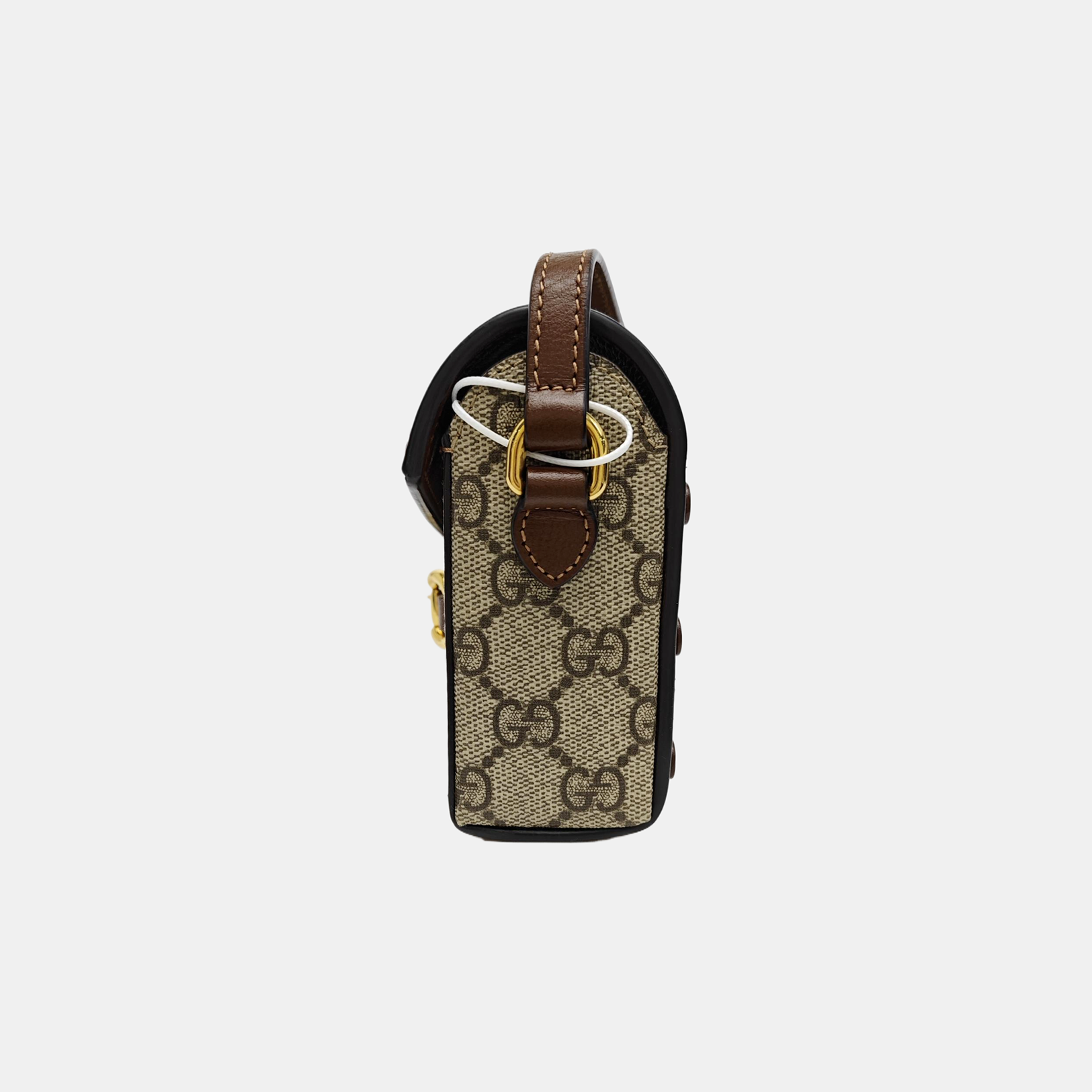 Horsebit 1955 Mini Monogram Coated Canvas Beige