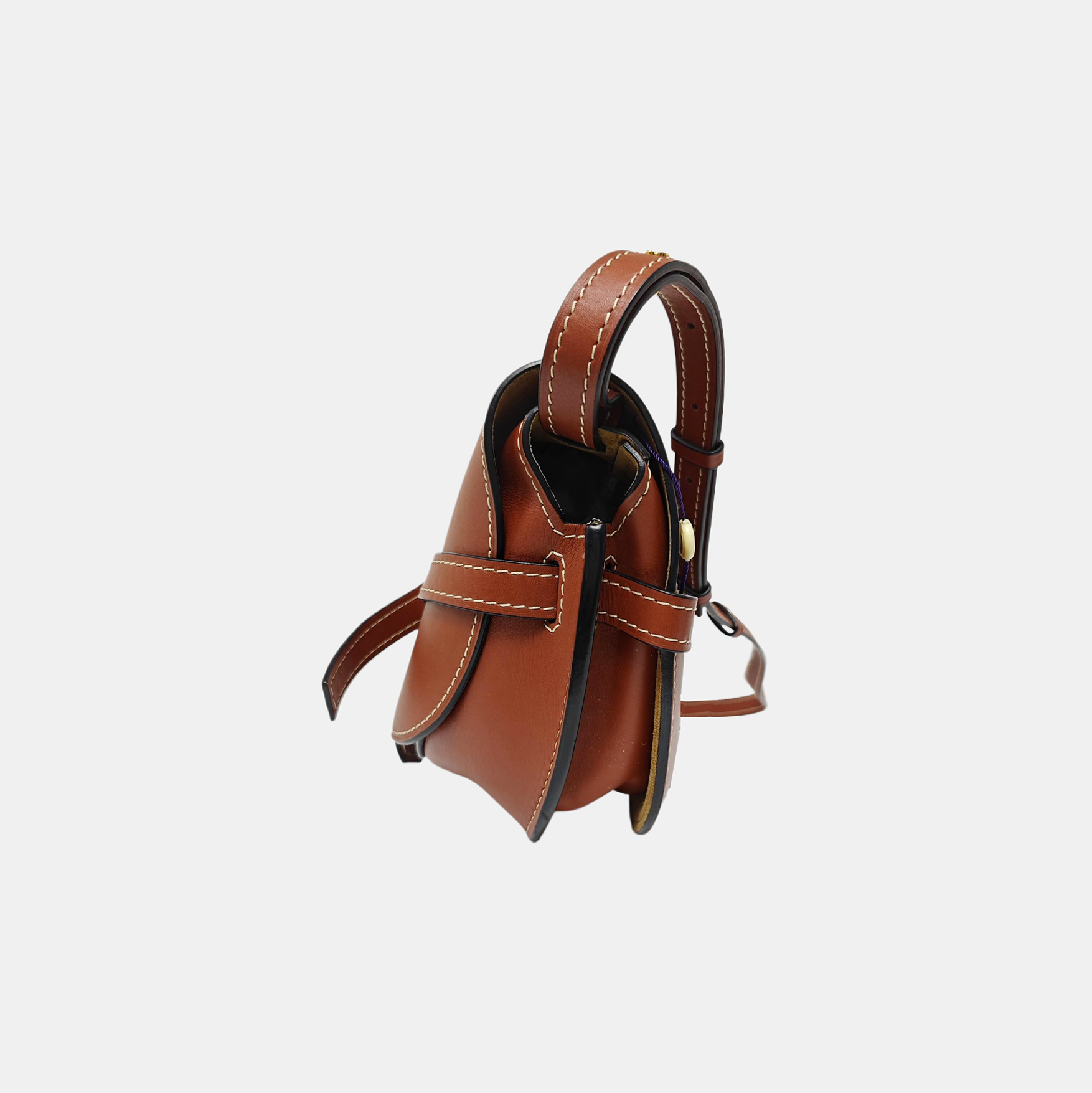 Gate Small Calfskin Brown