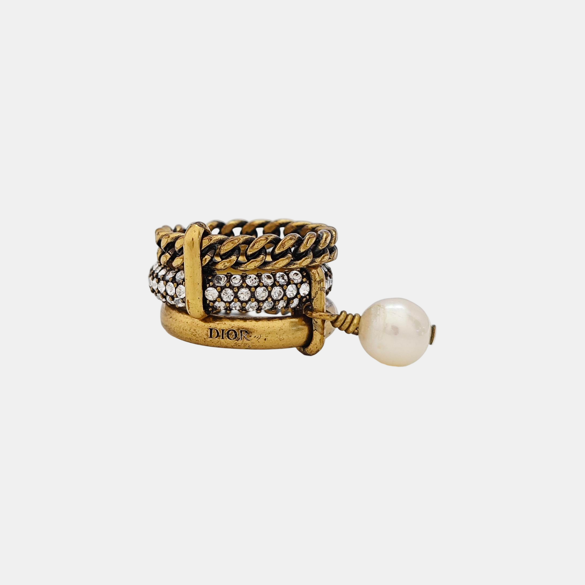 J'adior Metal Gold Ring EU 51