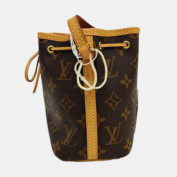NÉONOÉ Nano Monogram Coated Canvas Brown