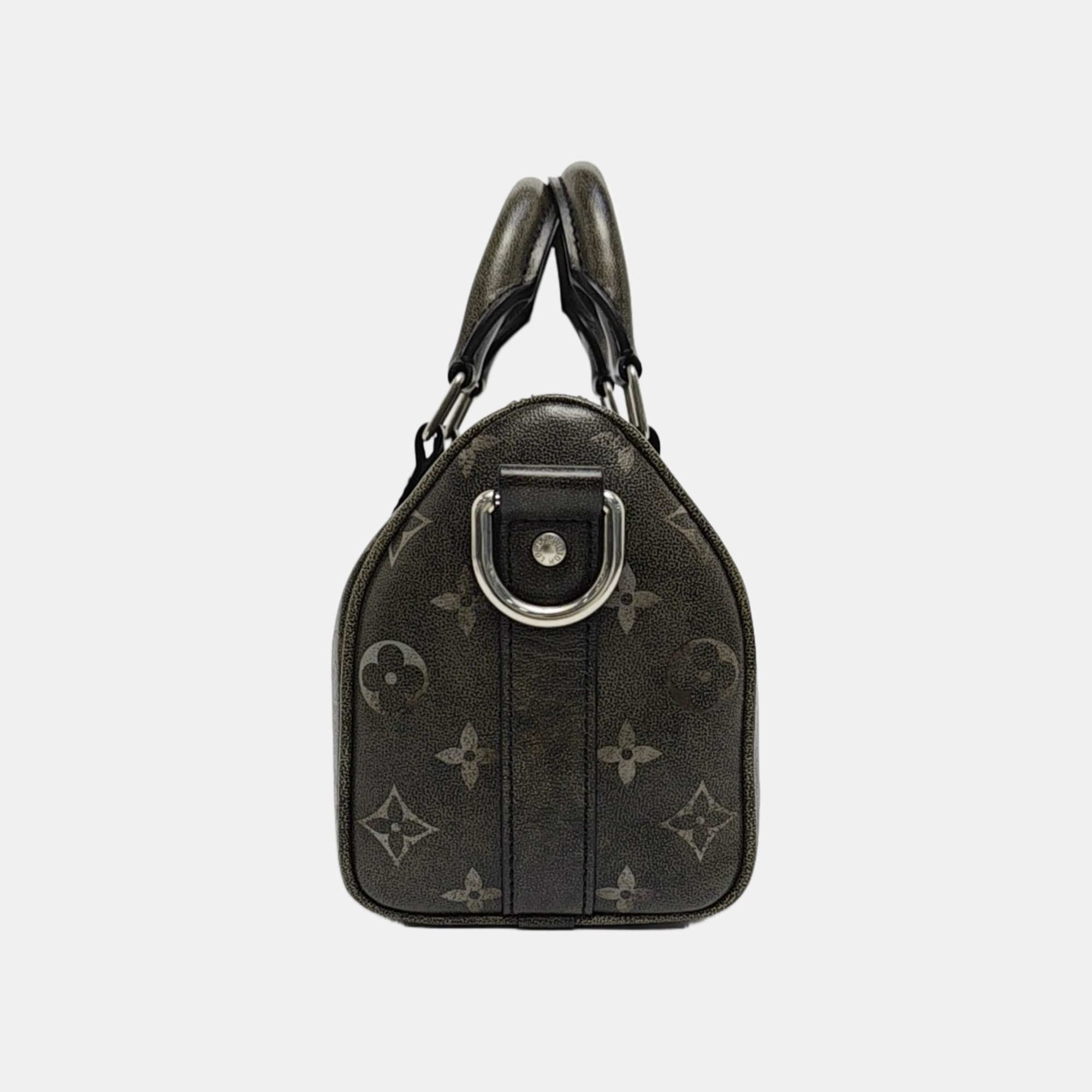 KEEPALL Monogram Calfskin Green