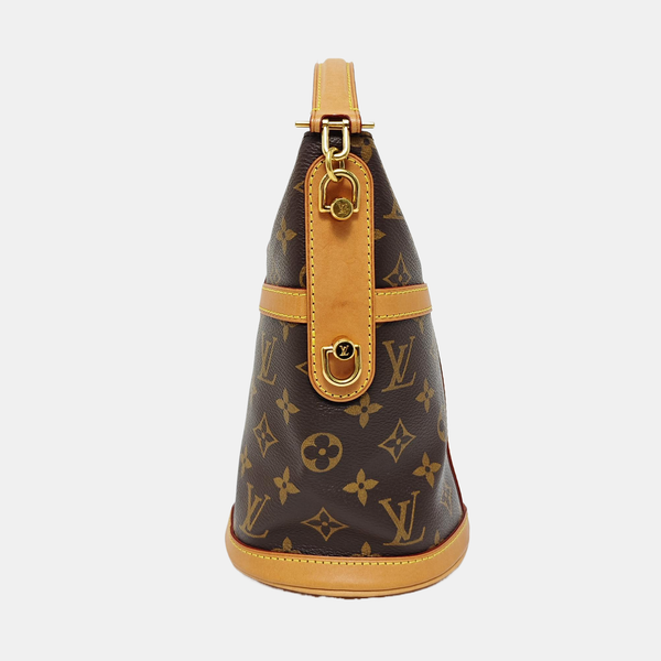 DUFFLE Monogram Coated Canvas Brown