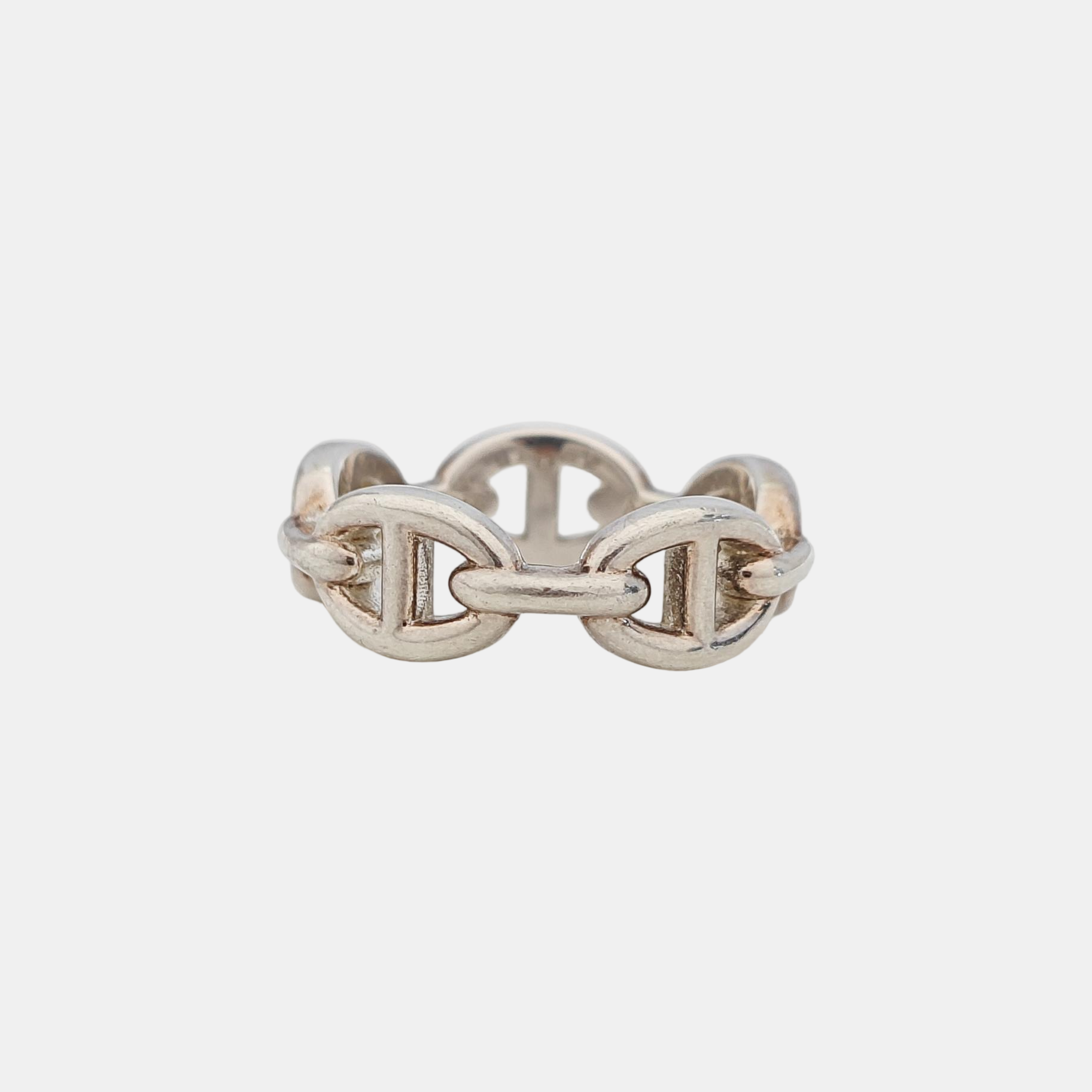 Chaine D'ancre Enchainee 925 Sterling Silver Ring EU 56