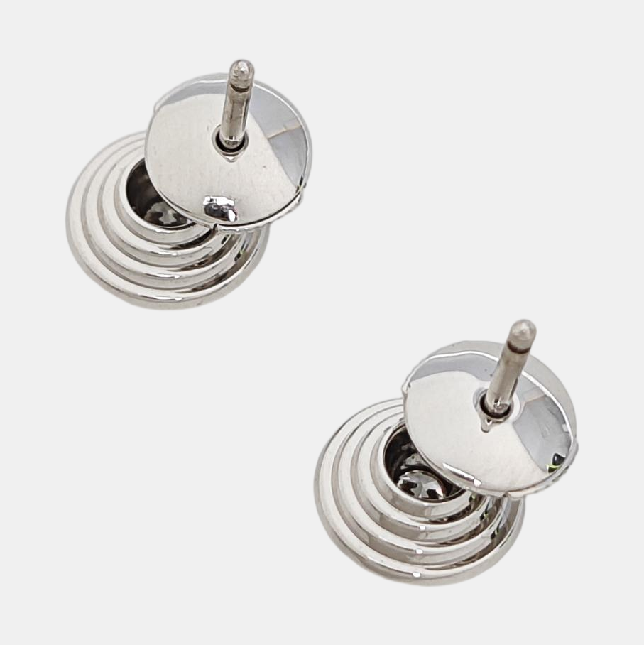 CARTIER D'AMOUR 18k White Gold Silver Stud Earrings
