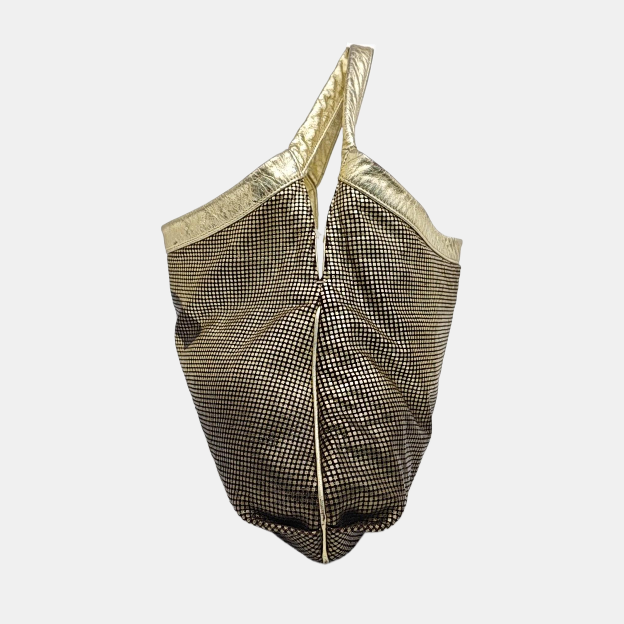 Calfskin Shoulder Bag Gold