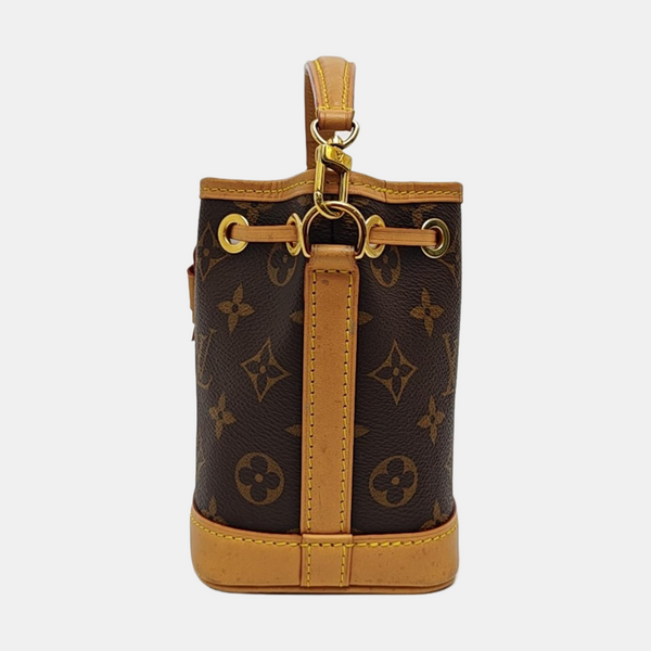 NOÉ Nano Monogram Coated Canvas Brown