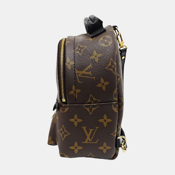 PALM SPRINGS Mini Monogram Coated Canvas Brown