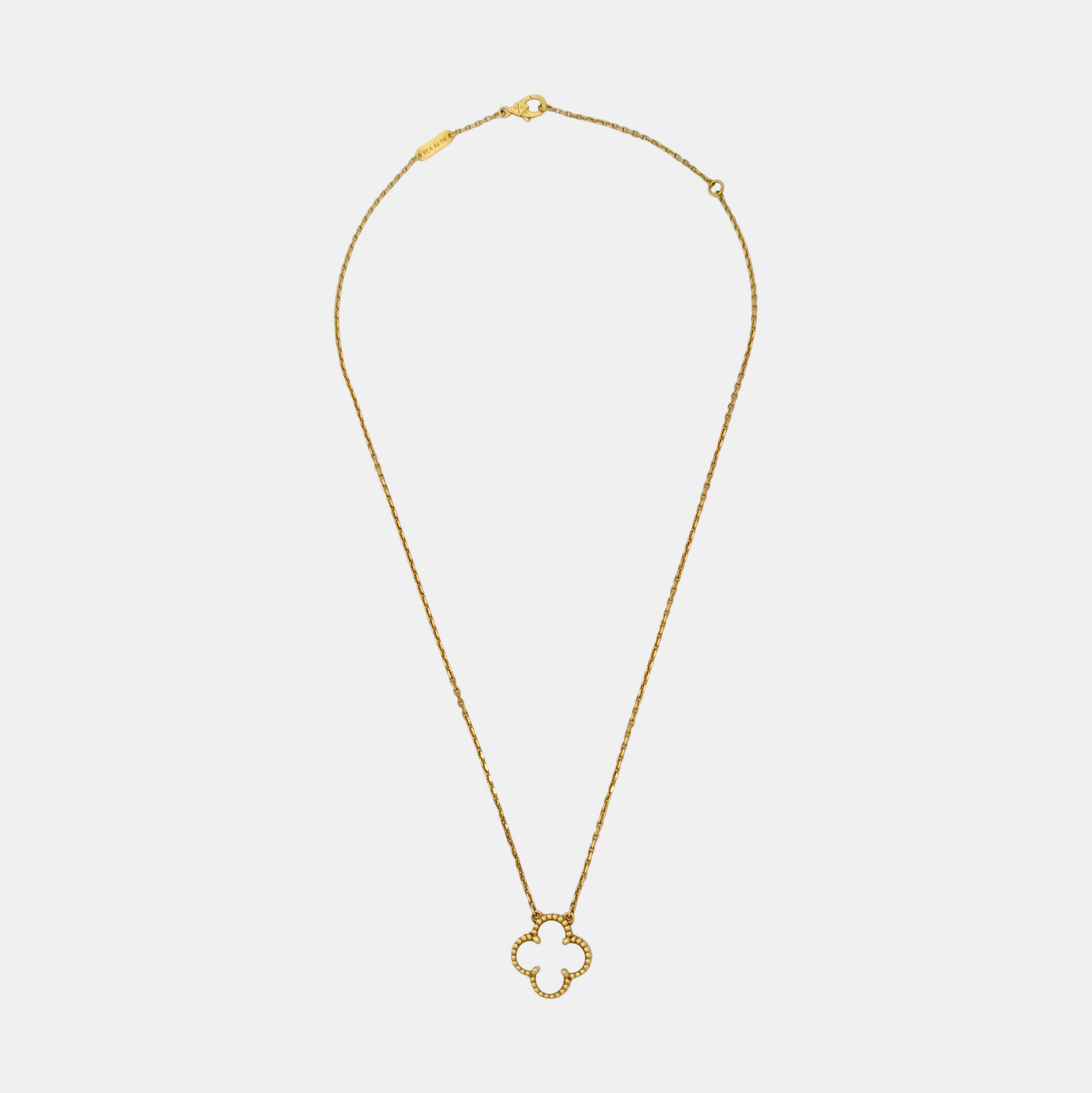 Vintage Alhambra 18k Gold Necklace