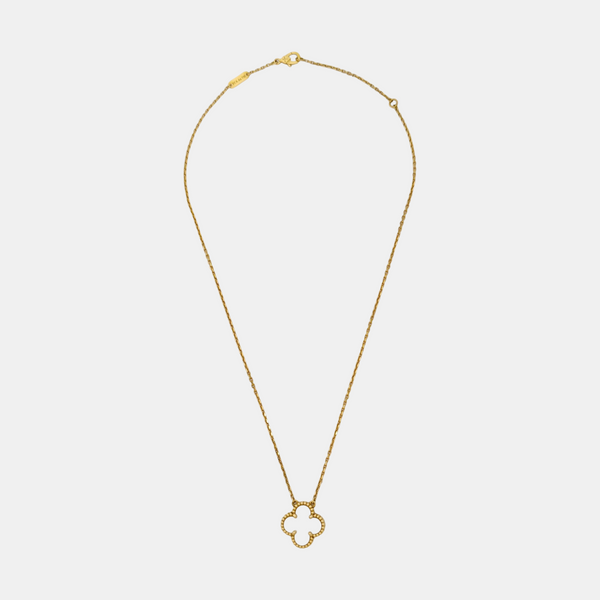 Vintage Alhambra 18k Gold Necklace
