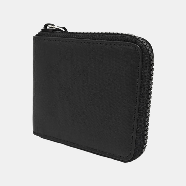 Monogram Coated Canvas Clutch Black