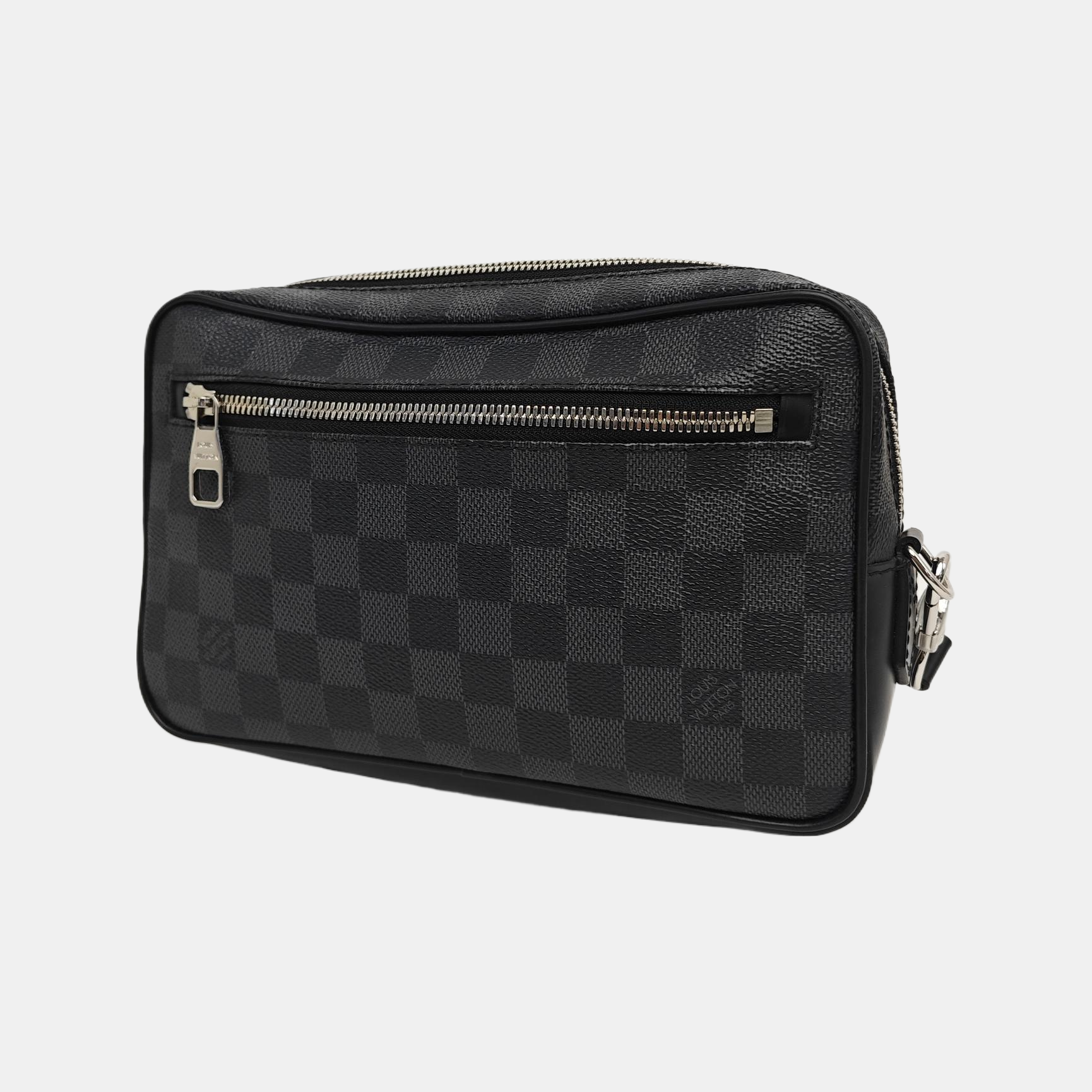 ALPHA Damier Graphite Coated Canvas Gray