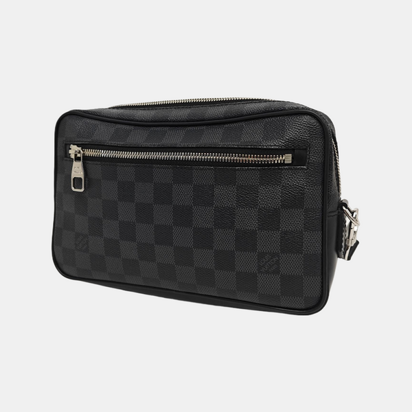 ALPHA Damier Graphite Coated Canvas Gray