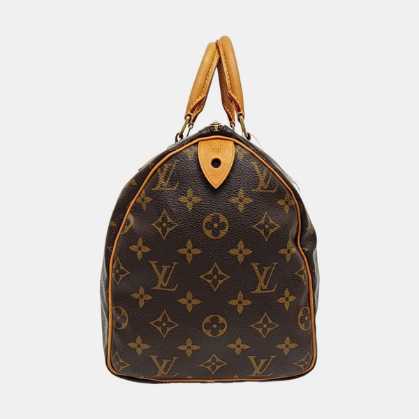 SPEEDY 30 Monogram Coated Canvas Brown