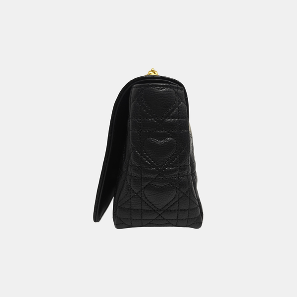 Dior Caro Medium Cannage Calfskin Black
