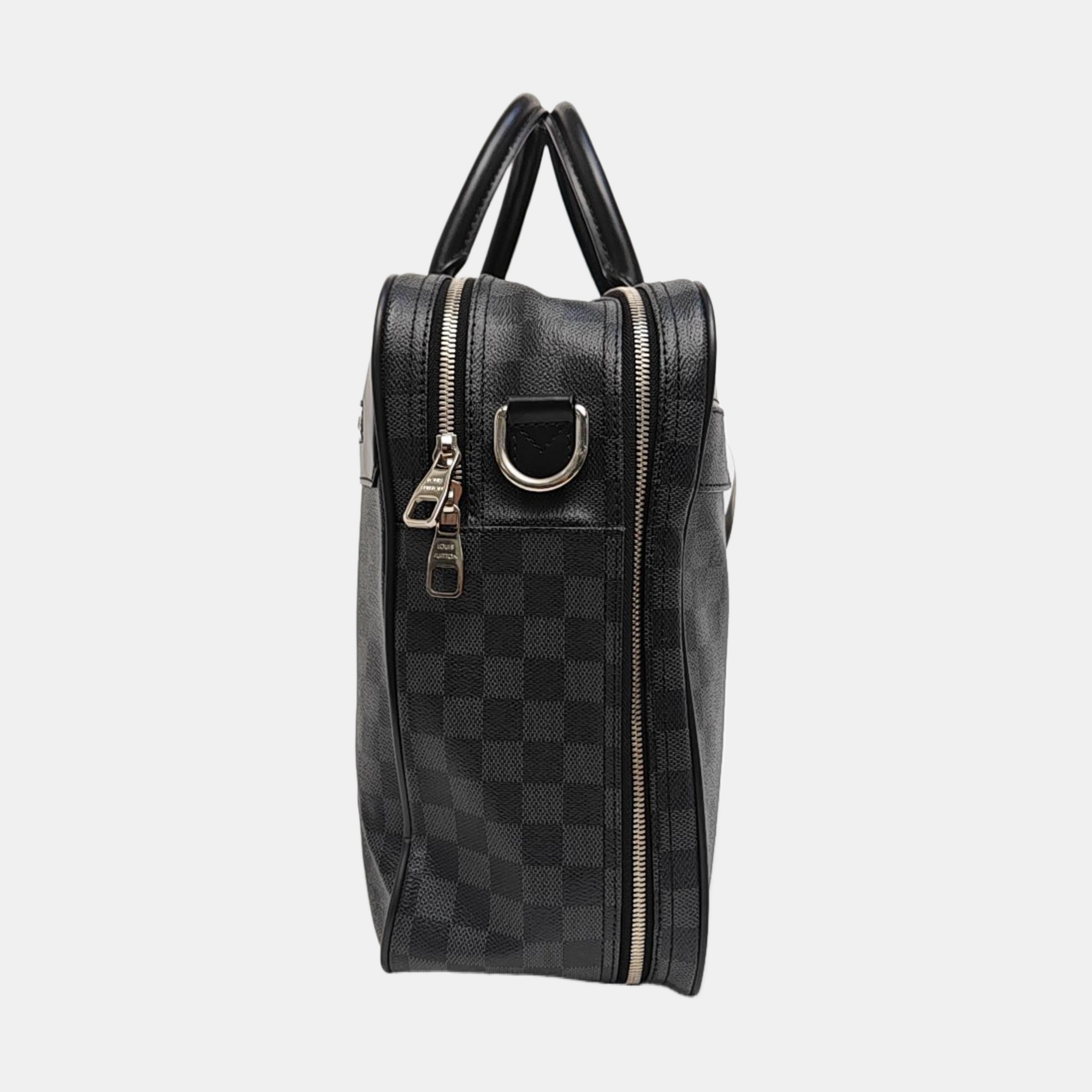 PORTE-DOCUMENTS GM Damier Graphite Coated Canvas Gray
