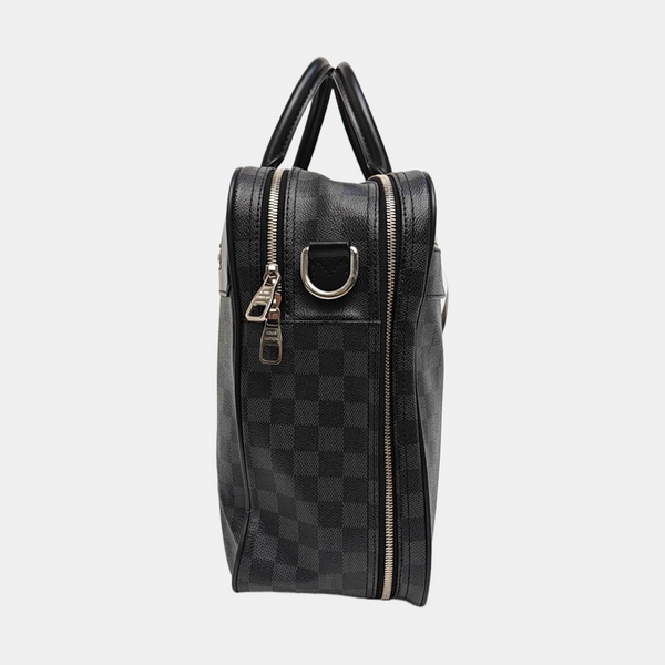 PORTE-DOCUMENTS GM Damier Graphite Coated Canvas Gray