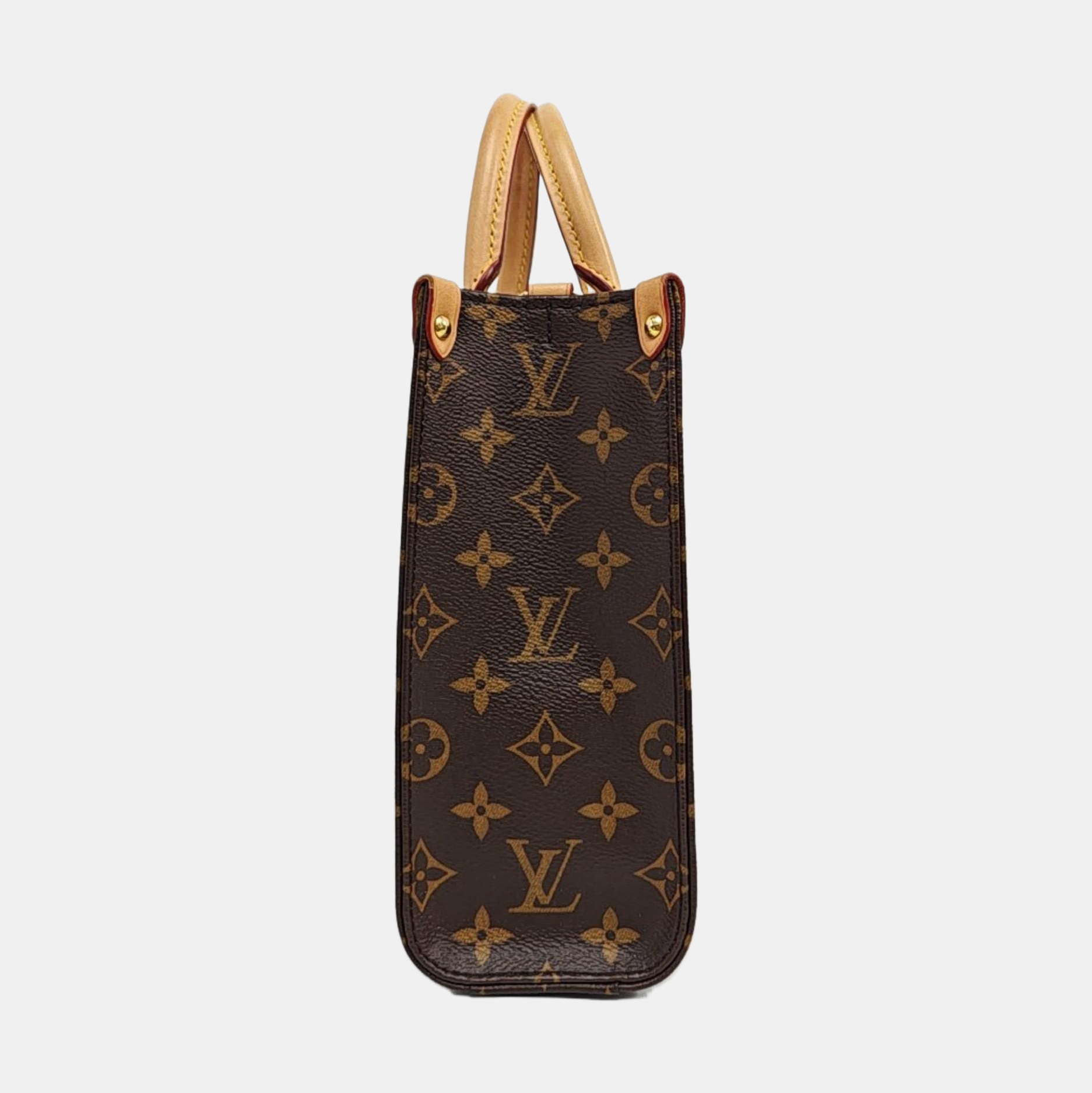 SAC PLAT BB Monogram Coated Canvas Brown