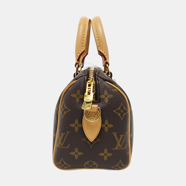 SPEEDY 20 Monogram Coated Canvas Brown