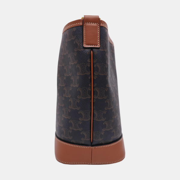 TRIOMPHE CANVAS Small Coated Canvas Brown