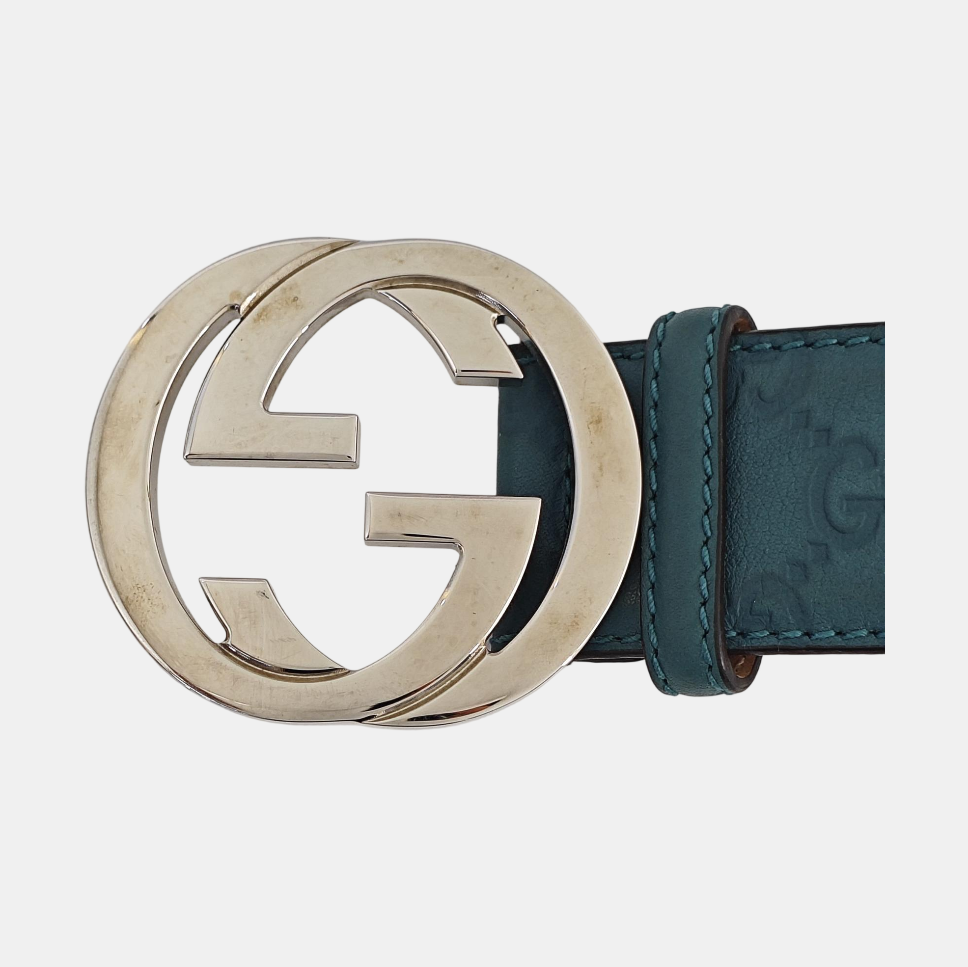 Leather Belt Green
