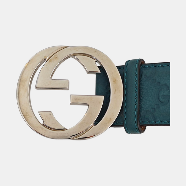 Leather Belt Green