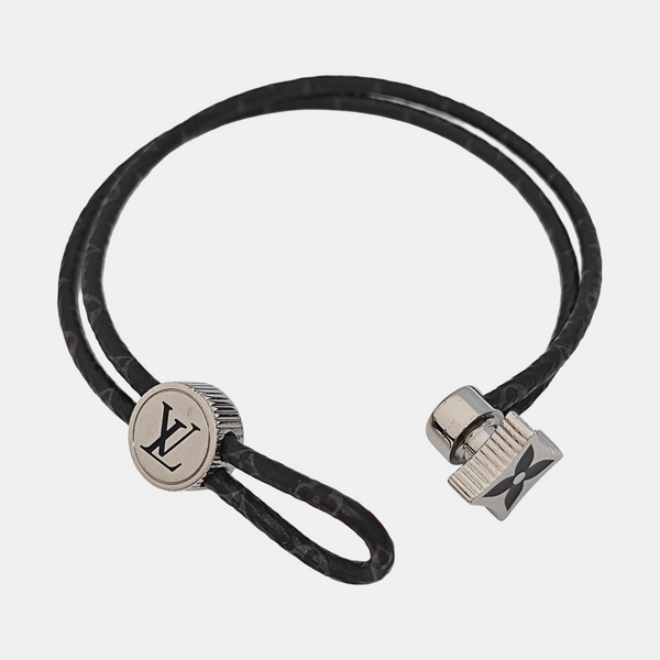 Coated Canvas Black Bangle