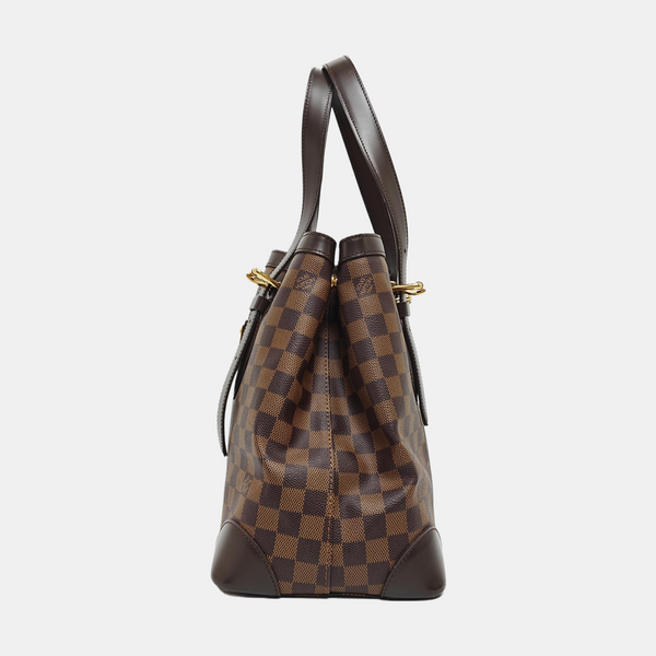 HAMPSTEAD MM Damier Ebene Coated Canvas Brown