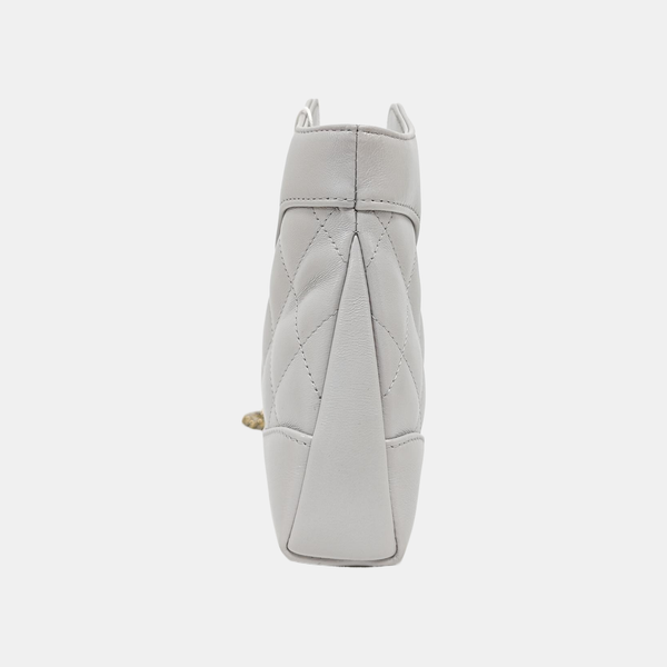 CHANEL 31 Mini Quilted Lambskin Gray