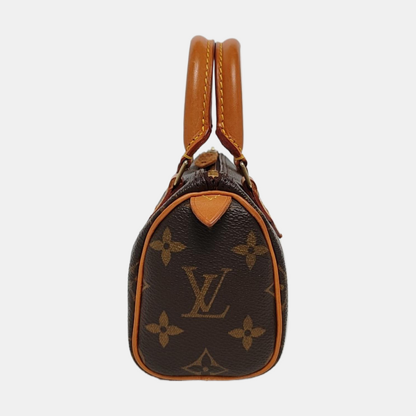 SPEEDY Nano Monogram Coated Canvas Brown