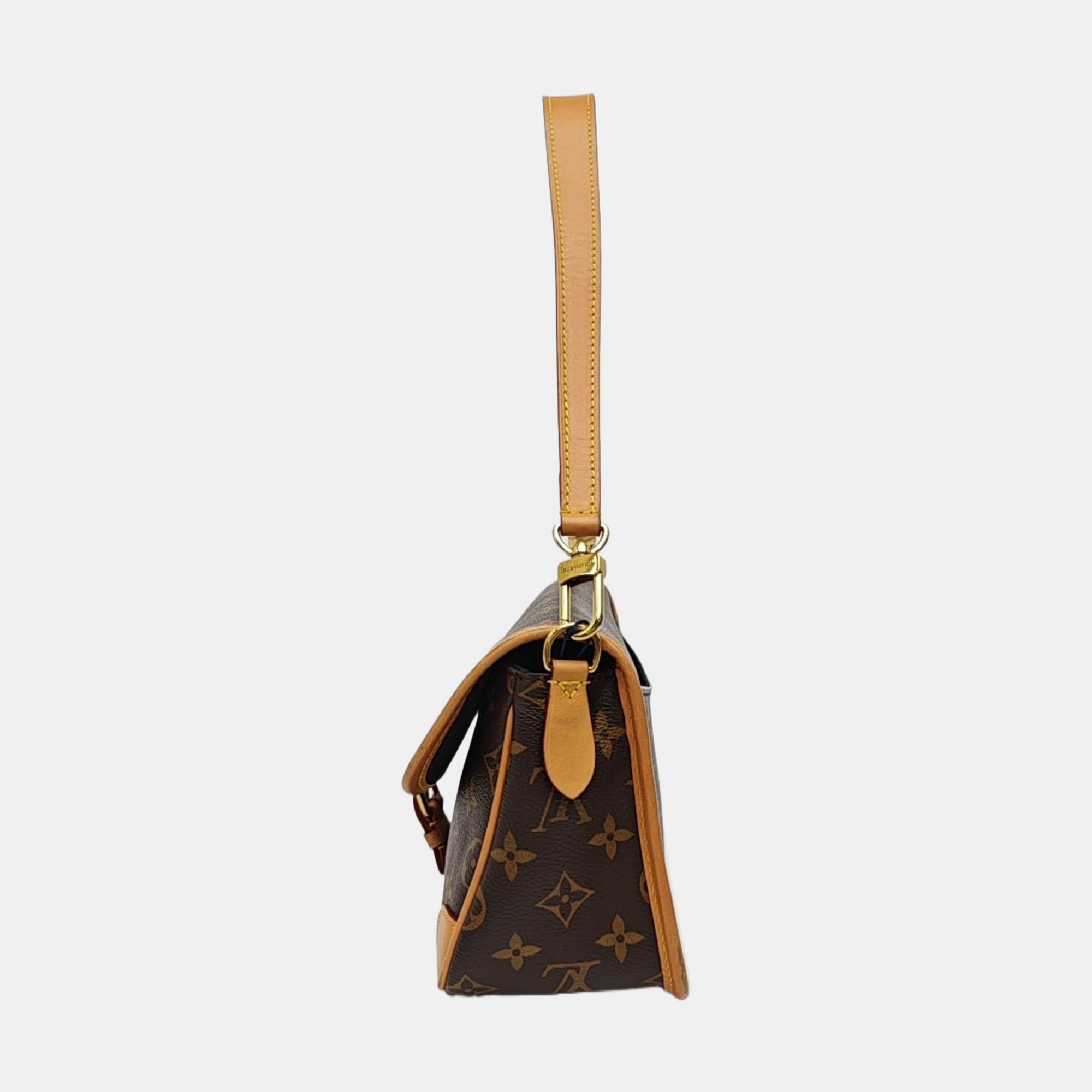 DIANE Monogram Coated Canvas Brown