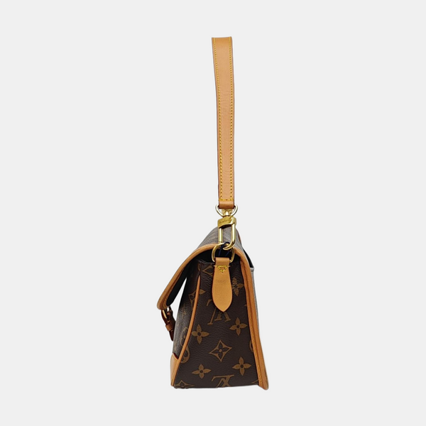 DIANE Monogram Coated Canvas Brown
