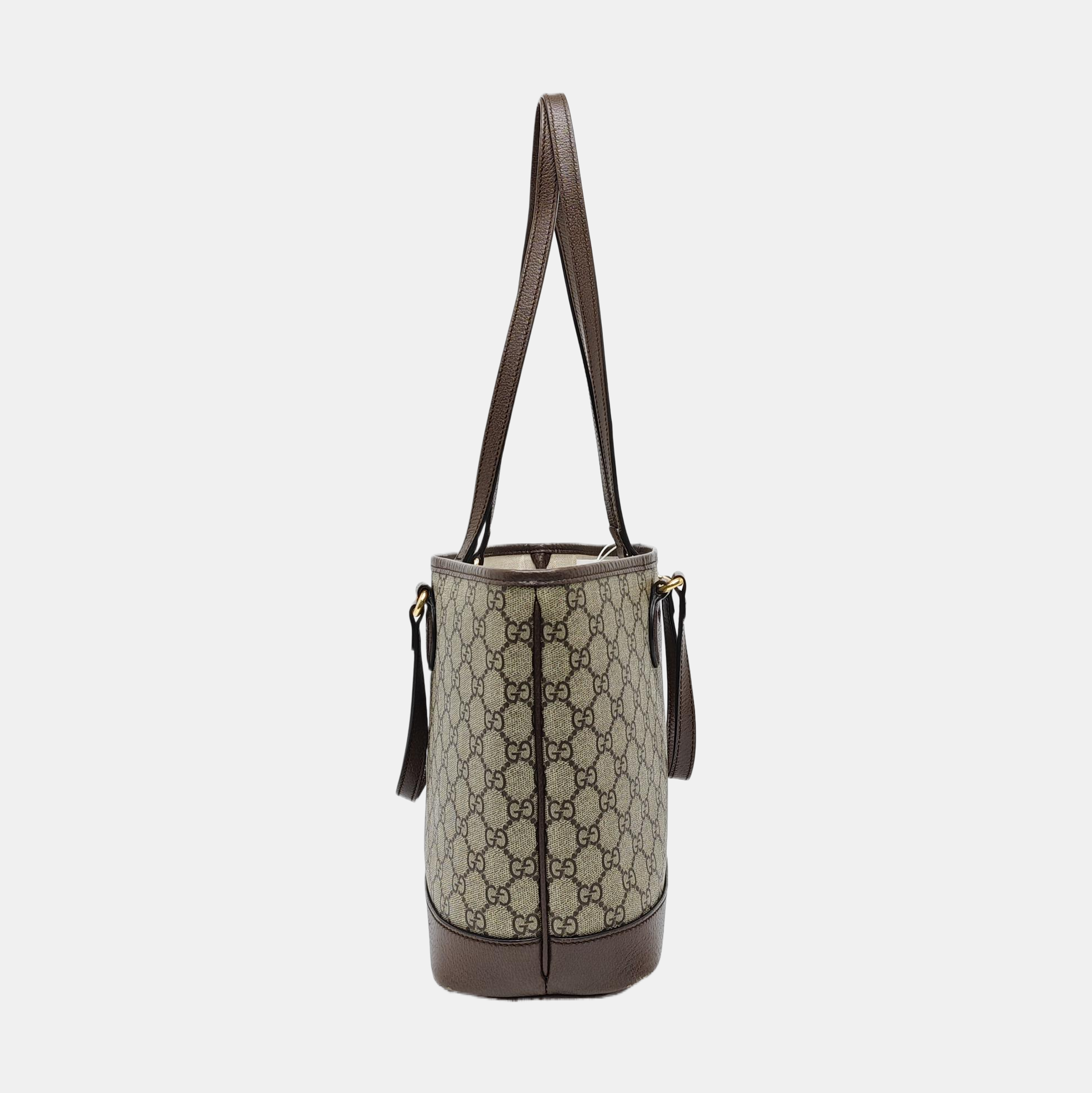 Ophidia Medium Monogram Coated Canvas Beige