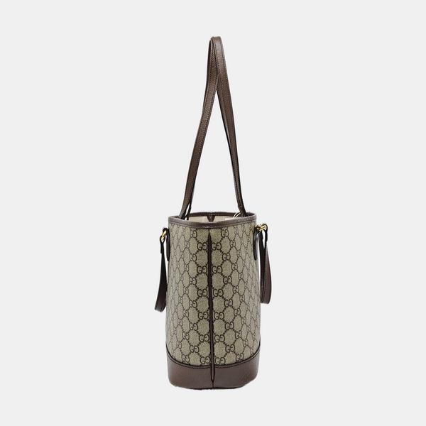 Ophidia Medium Monogram Coated Canvas Beige