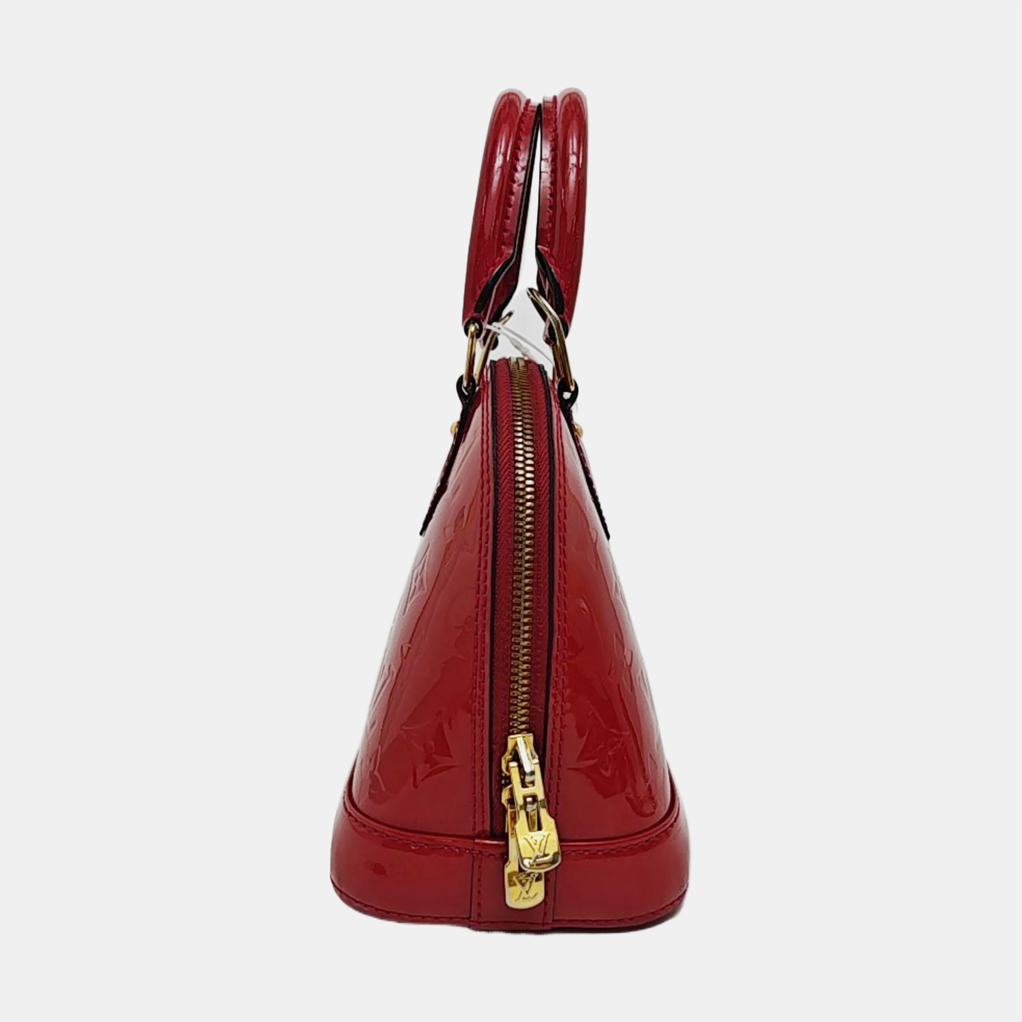 ALMA BB Monogram Patent Leather Red