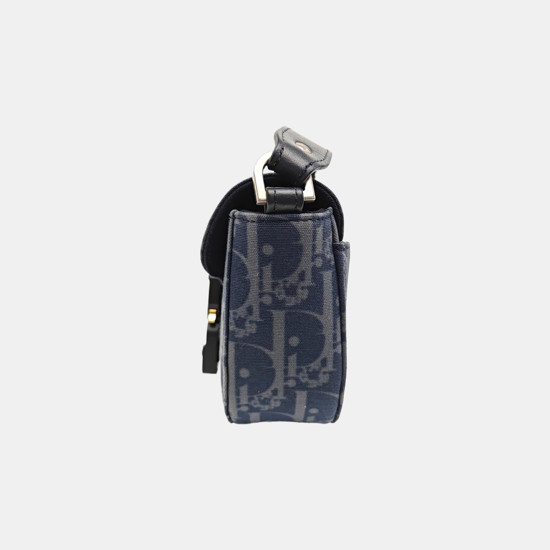Saddle Mini Oblique Denim Blue