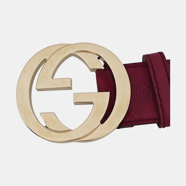 Leather Belt Purple