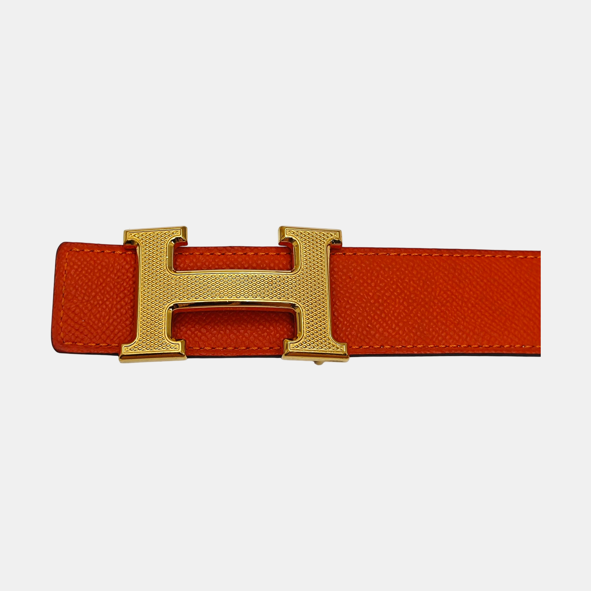 Leather Belt Orange