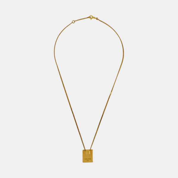 ALPHABET Brass Gold Necklace