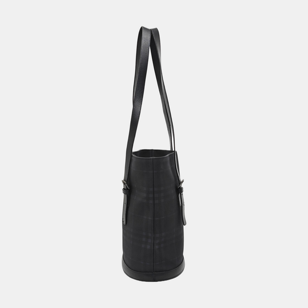 Fabric Bucket Bag Medium Blue